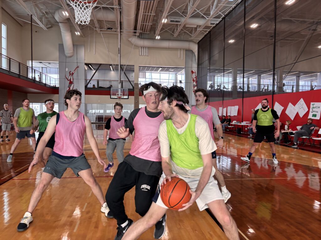 people playing basketball